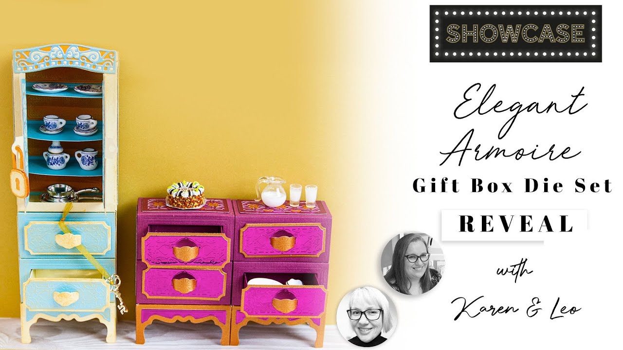 Karen and Leo Introduce our Latest Showcase: the Elegant Armoire Gift Box Die Set | Tonic Studios
