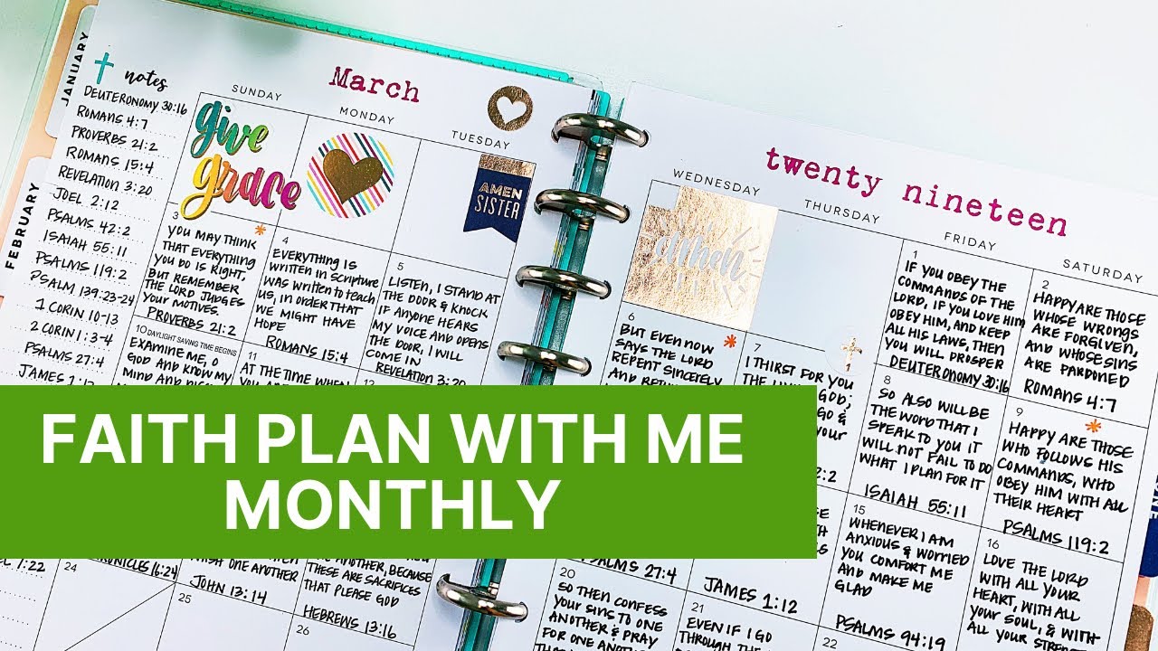 Faith Plan With Me | Happy Planner #faithwarrior #faithpwm #happyplanner #planwithme