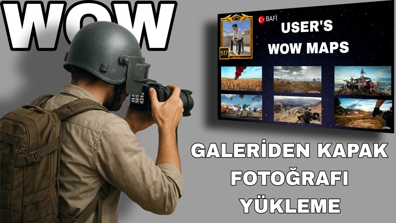 Pubg Mobile Wow Tasarım Dersi-70[Galeriden fotoğraf yükleme,yerel yükleme nasıl yapılır]