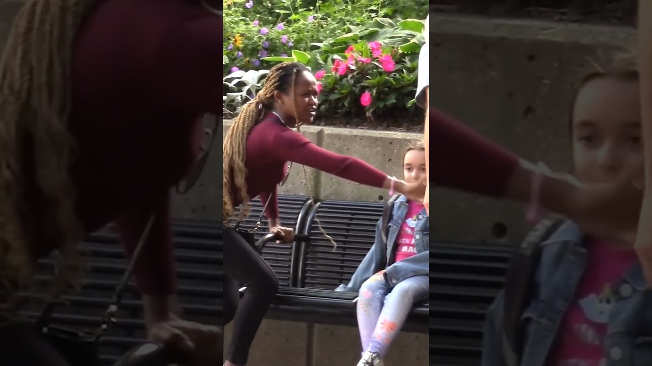 Heroic woman rescues small girl being kidnapped #shorts