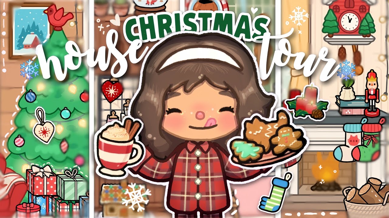 💫ЭСТЕТИЧНЫЙ* Рождественский тур по дому🎄🎅||Ролевая игра Токабока❄️*°•||озвучка🎙✨️