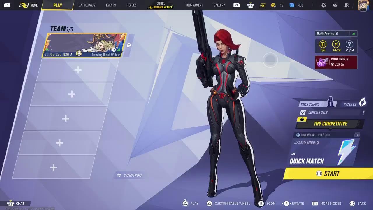 BLACK WIDOW MAIN in MarvelRivals RANKED - LOSE = 10 PUSHUPS