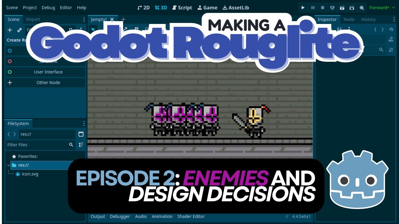 Making a Rougelite in Godot: Enemies and Architecture!