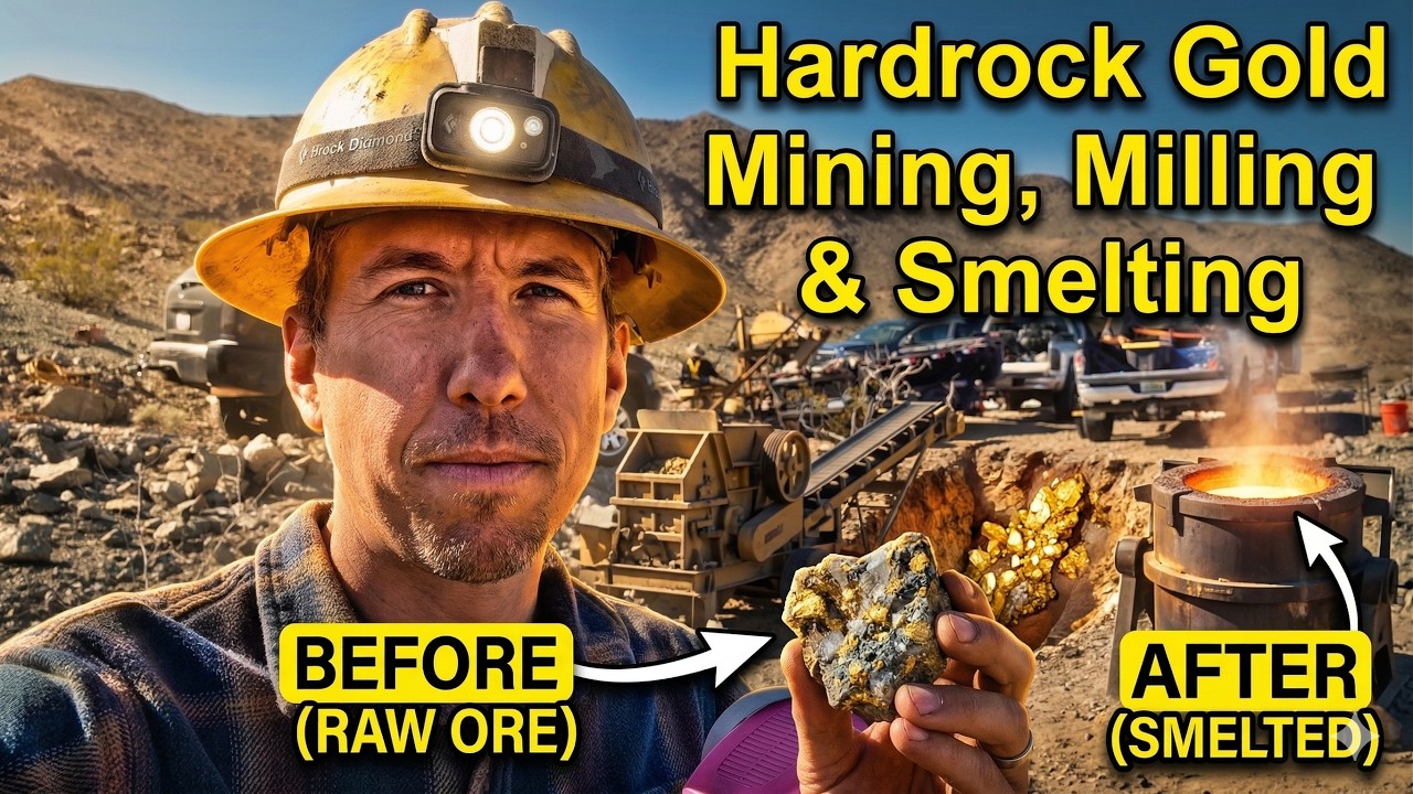 Hardrock Gold Mining To Smelting Gold Bars, Full Process