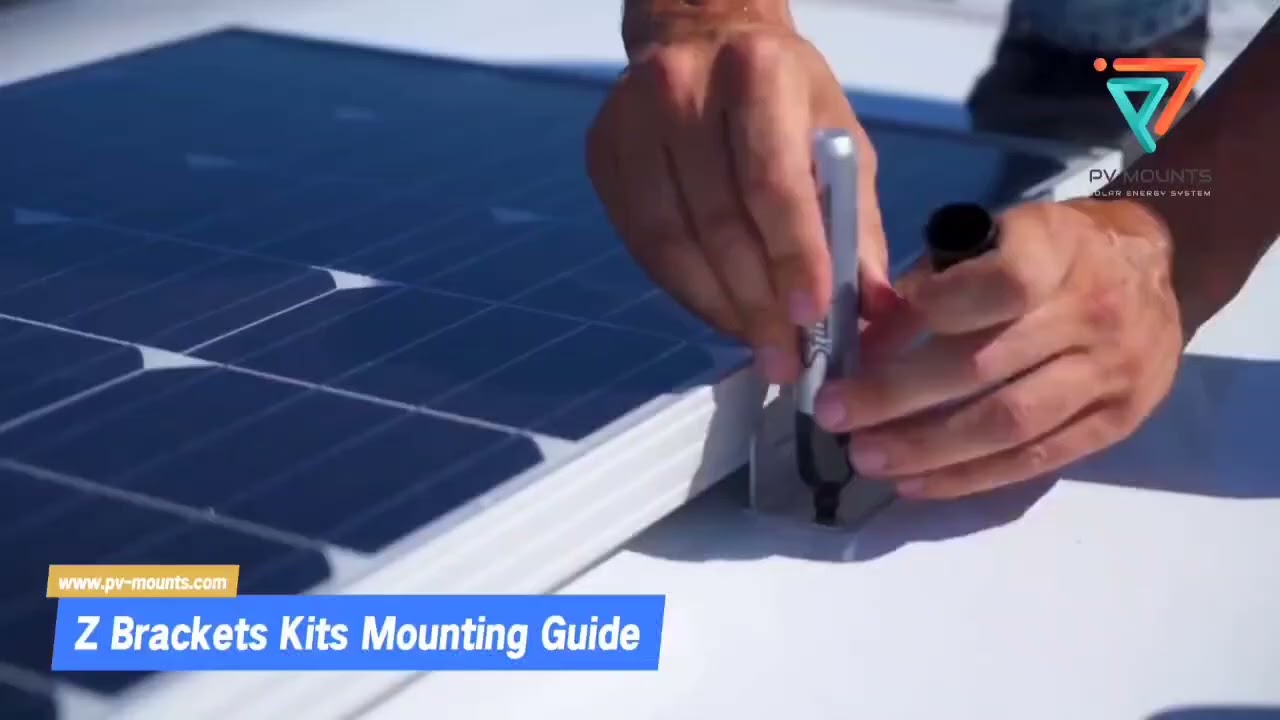 z bracket solar pv mounting installation