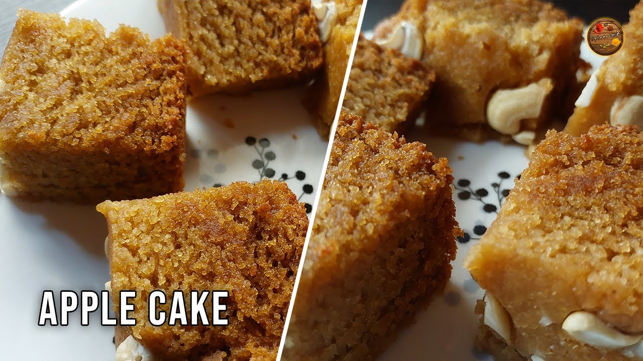 Apple Cake | Eggless Apple Cake | Cake Baked without Oven | Apple Cake Recipe | Eggless Cake