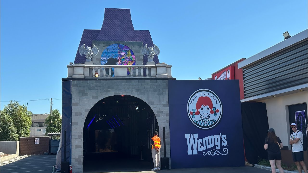 Wednesday from the Addams Family takes over Wendy’s for spooky fun! // Norwalk, Ca