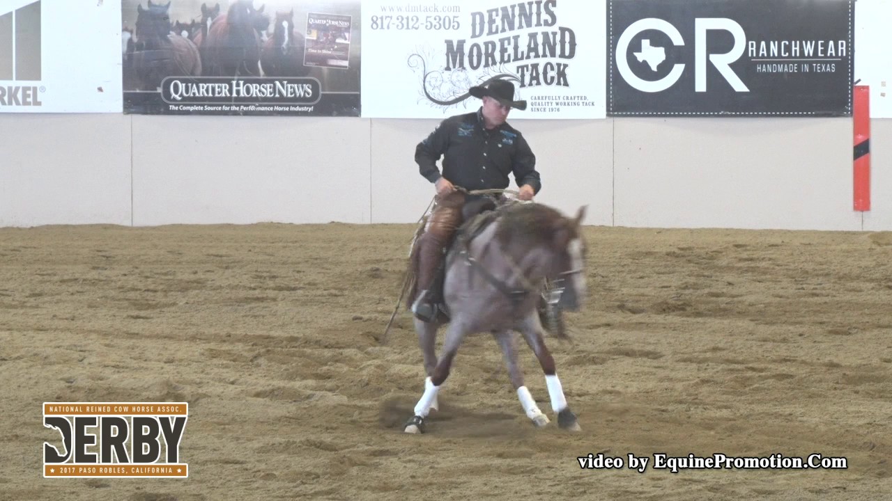 Blind Sided ridden by Jay McLaughlin  - 2017 NRCHA Derby-Open Two Rein - Fence Score: 226