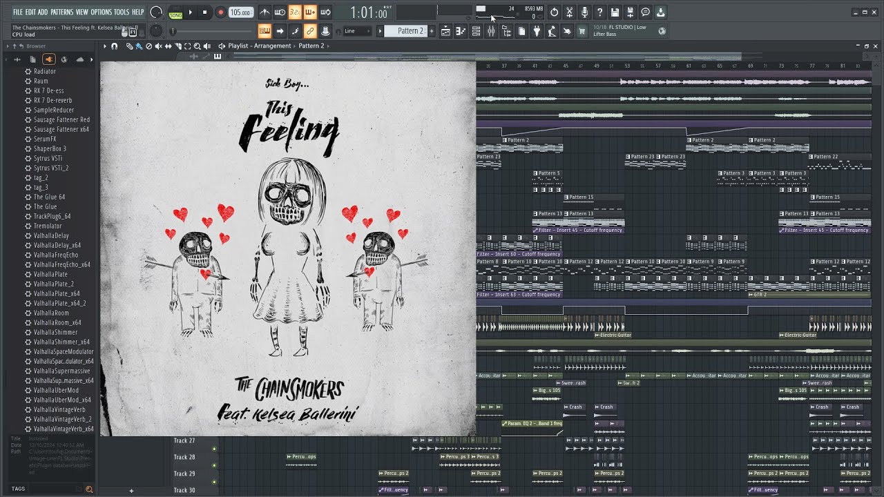 The Chainsmokers - This Feeling ft. Kelsea Ballerini (Fl Studio Full Accurate Remake + FLP)
