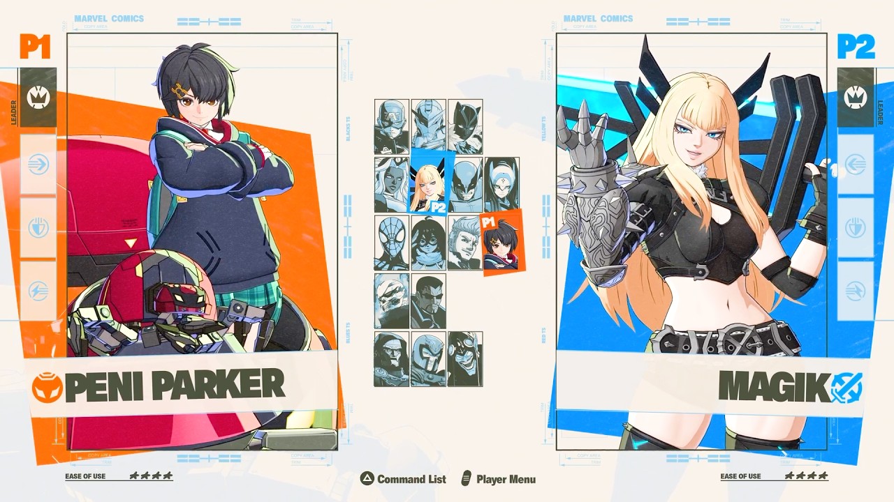 MARVEL Tokon: Fighting Souls - Character Select Screen