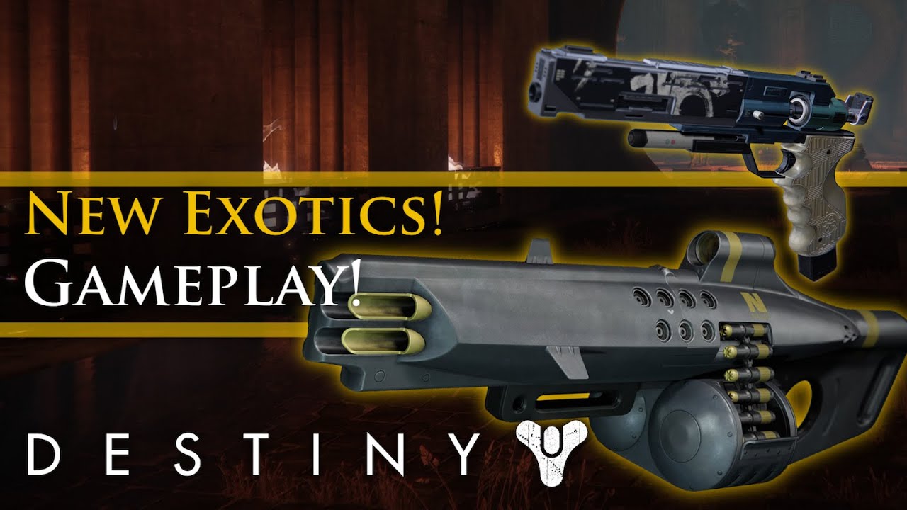 Destiny - Rise of Iron: New Exotic Weapon Gameplay! Exotic Ornaments! (Weapon Skins)