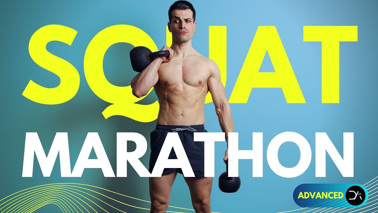 30 Minute SQUAT MARATHON Kettlebell LEG Workout ( 🥵​DIEHARDS ONLY!🥵​)