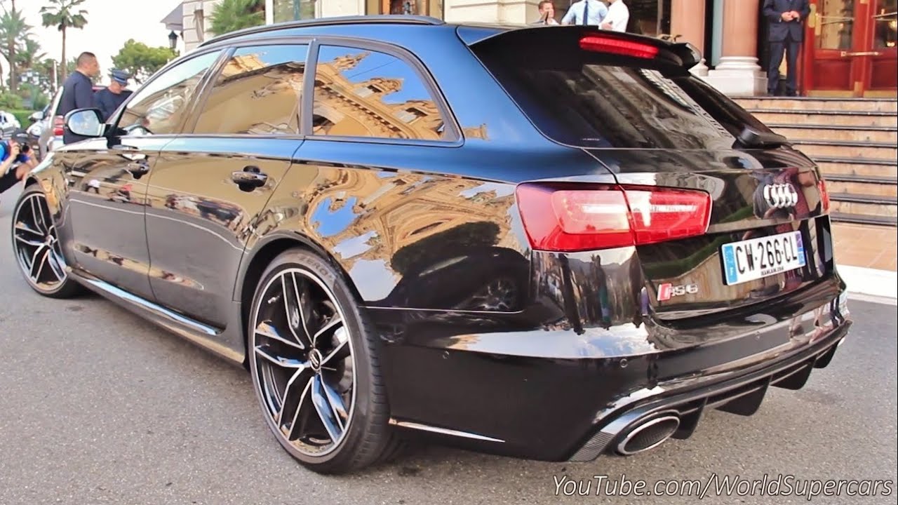 2013 Audi RS6 Avant Start Up and Drives in Monaco