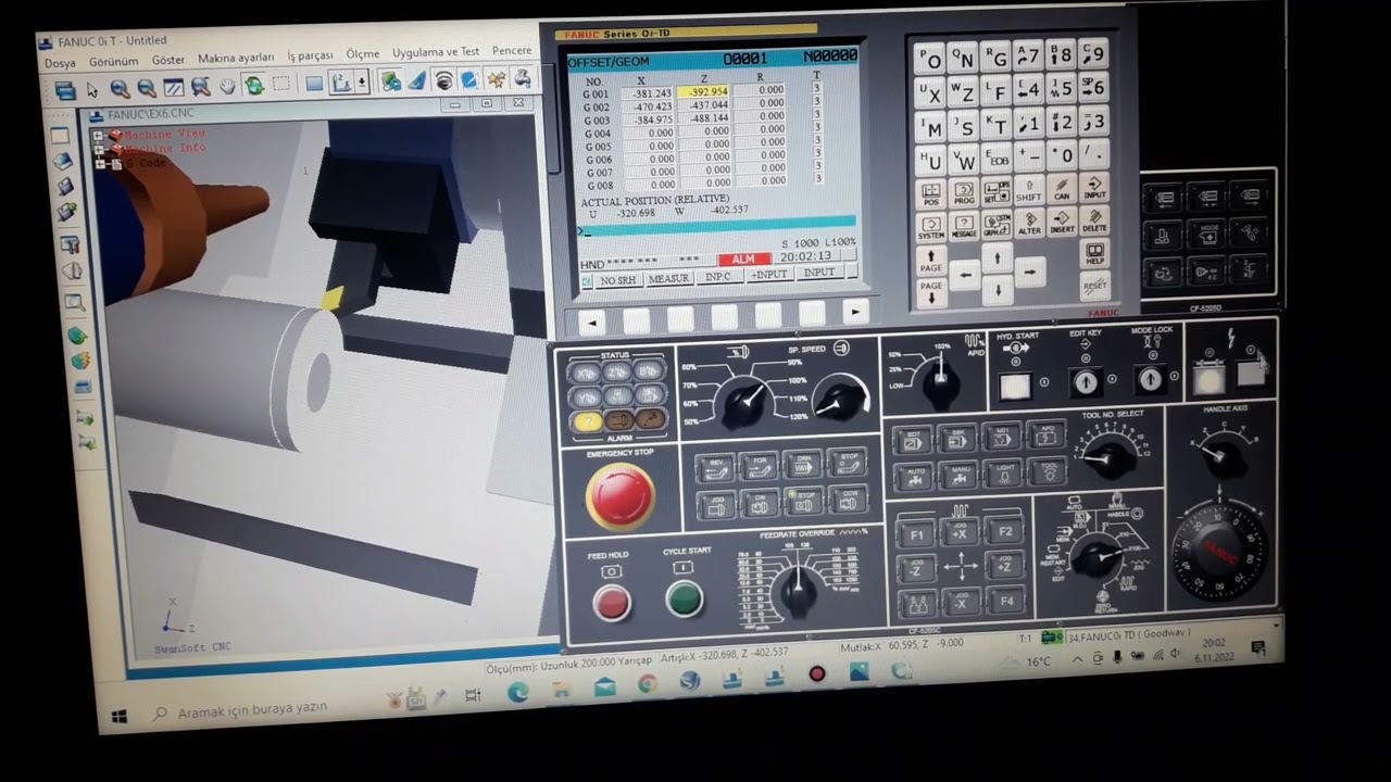 Cnc Torna Parça Sıfırı Alma,Cnc torna X sıfırı alma,Z sıfırı alma,Cnc torna parça sıfırlama