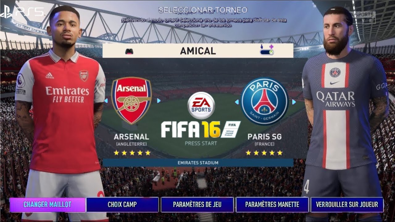 FIFA 16 Mod FIFA 23 Android Offline Full Update Transfer & Kits Best Graphics HD Real Face PS5