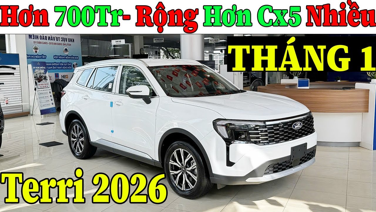 ✅Giá Xe Khuyến Mại Ford Territory Tháng 1 Năm 2026, Rộng Hơn CX5|  Lăn Bánh Ford Territory| Topcarvn