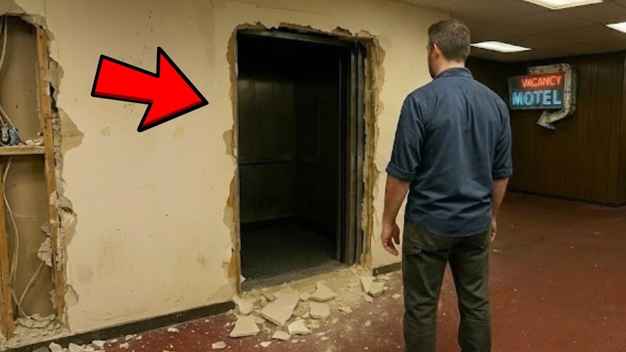[Full Story] Renovators Found Hidden Elevator in Motel Wall, Rode It Down and Froze!