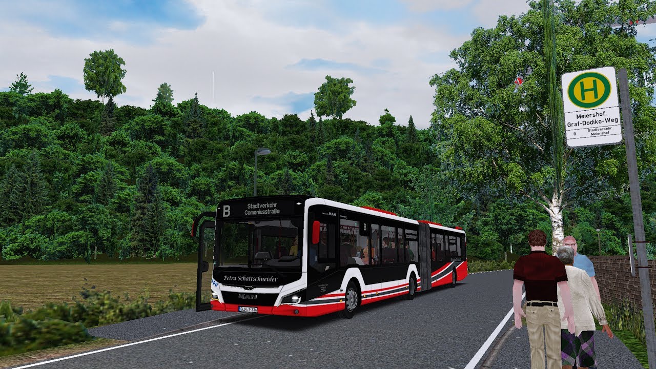 OMSI 2 | MAN Lion's City 18 Efficient Hybrid | Gerolstein | Ligne C + Retour Dépôt
