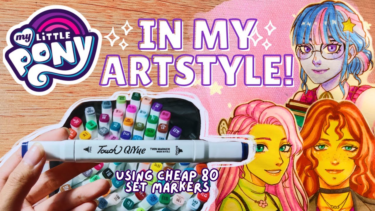 ˚˖𓍢ִ໋  Draw with me #07 | Coloring with affordable alcohol markers! | Mlp: Fim Human version! ˚˖𓍢ִ໋