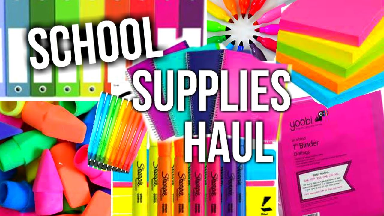 BACK TO SCHOOL SUPPLIES HAUL- 2015!