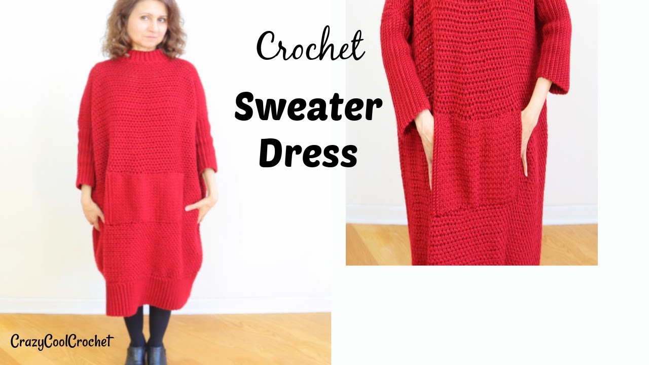 Crochet Sweater Dress