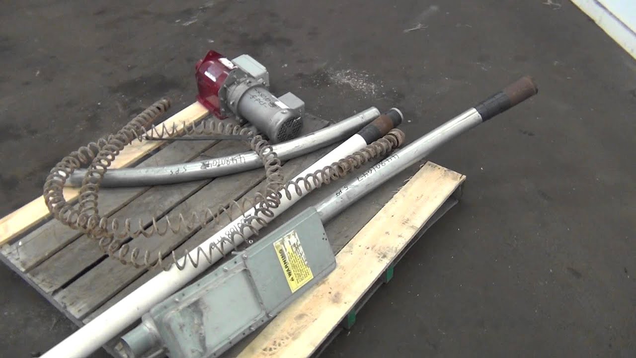 Used- Flexible Screw Conveyor, Carbon Steel - stock # 44801067