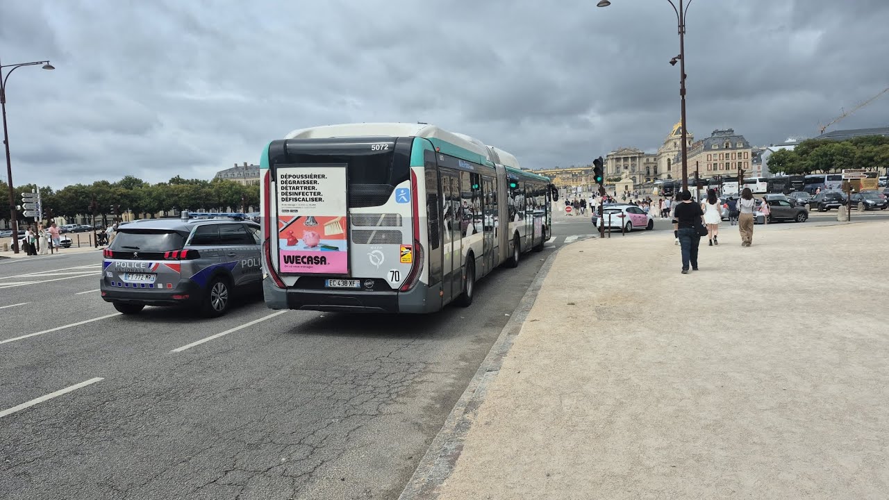 [RATP] Bus 171 : Grâce de Dieu -- Château de Versailles | Iveco Urbanway 18 Hybride
