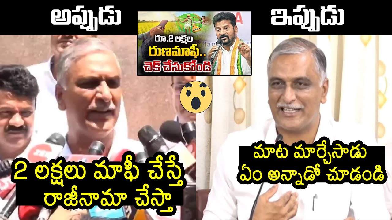 Harish Rao Words About His Resignation | CM Revanth Reddy | Rythu Runa Mafi | News Buzz