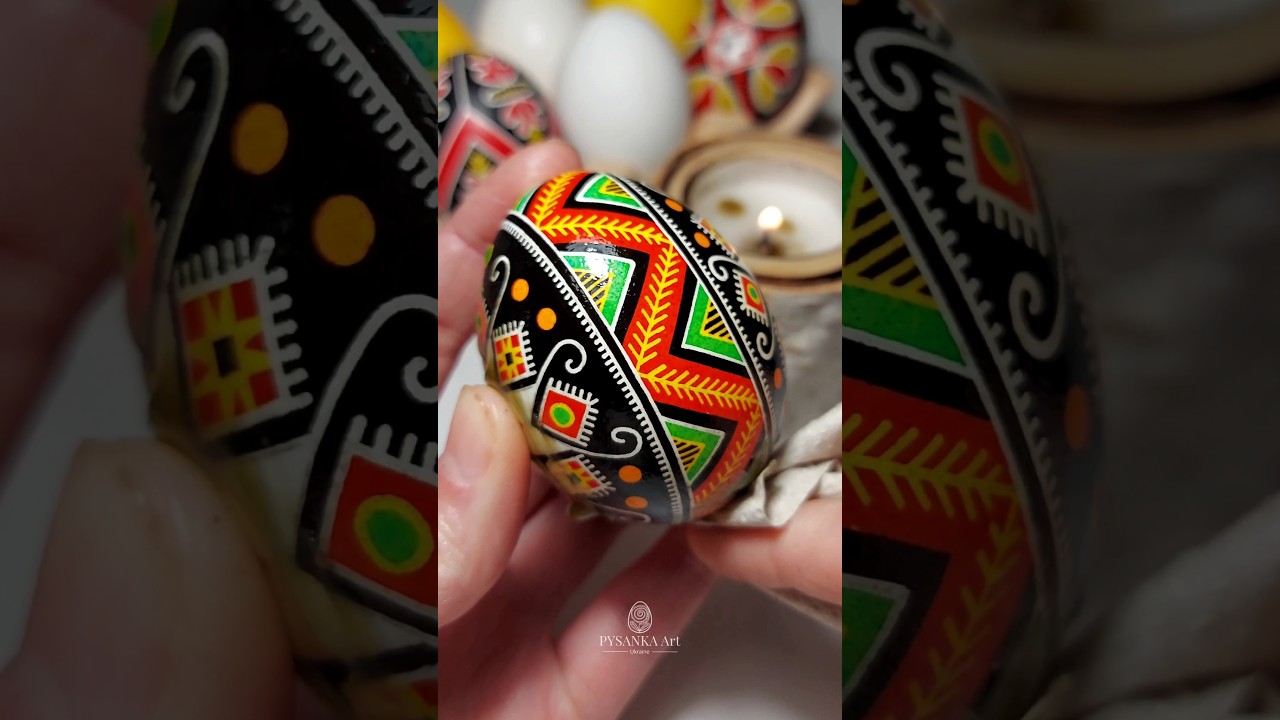 Making Ukrainian pysanky eggs #pysanky #easteregg #easter