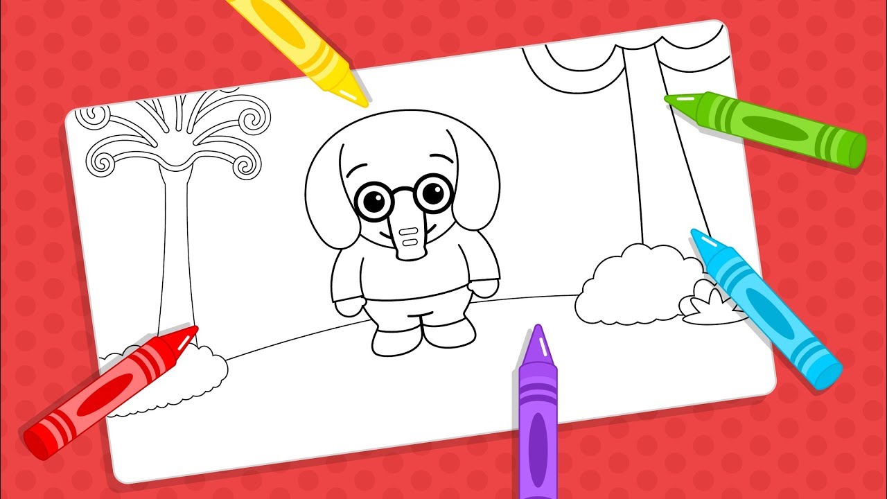 Dibujos para Colorear #7 ♫ Aprende los Colores Pintando a Nesho ♫ Canciones Infantiles ♫ Plim Plim