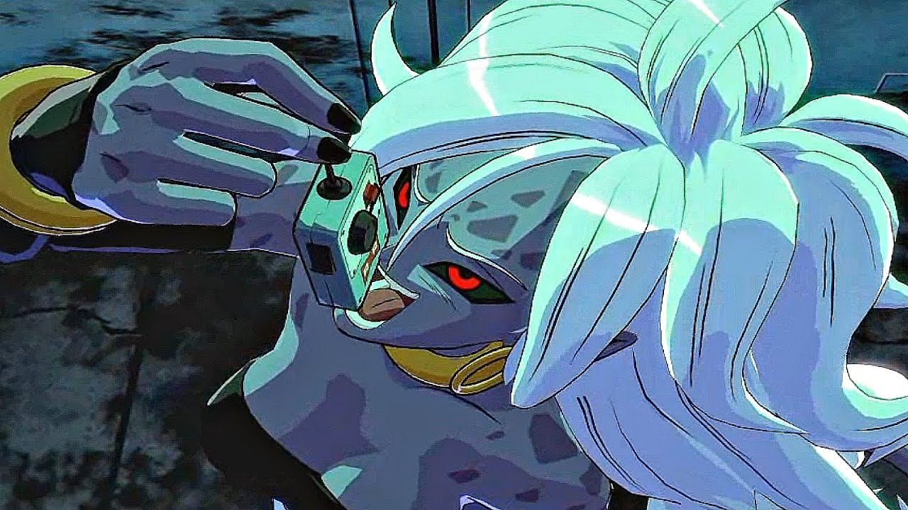 Dragon Ball FighterZ - Android 21 Swallows Remote & Says Goku Looks Yummy