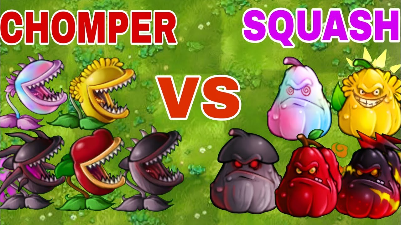 Pvz fusion 3.3 Challenge: Team Chomper Vs Team SQUASH. WHO WILL WIN? 