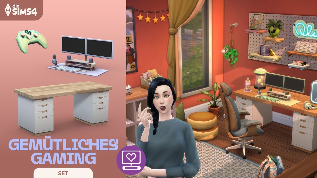 Sims 4 Gemütliches Gaming-Set - Was steckt im Baukatalog?