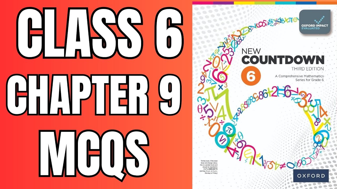 Class 6 Math chapter 9 MCQs | Countdown 6 | OXFORD SYLLABUS | Math with Afshan #mathematics