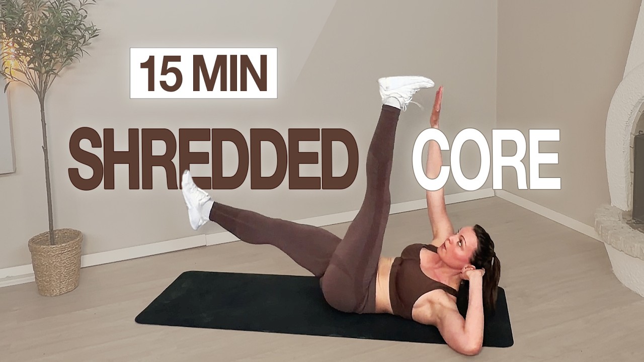 15 MIN SHREDDED CORE HIIT Workout | No Repeats | At Home