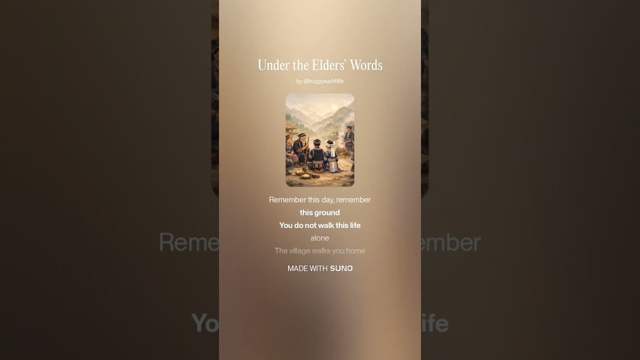 Under the Elders’ Words#aimusic #sunoai #lovesong