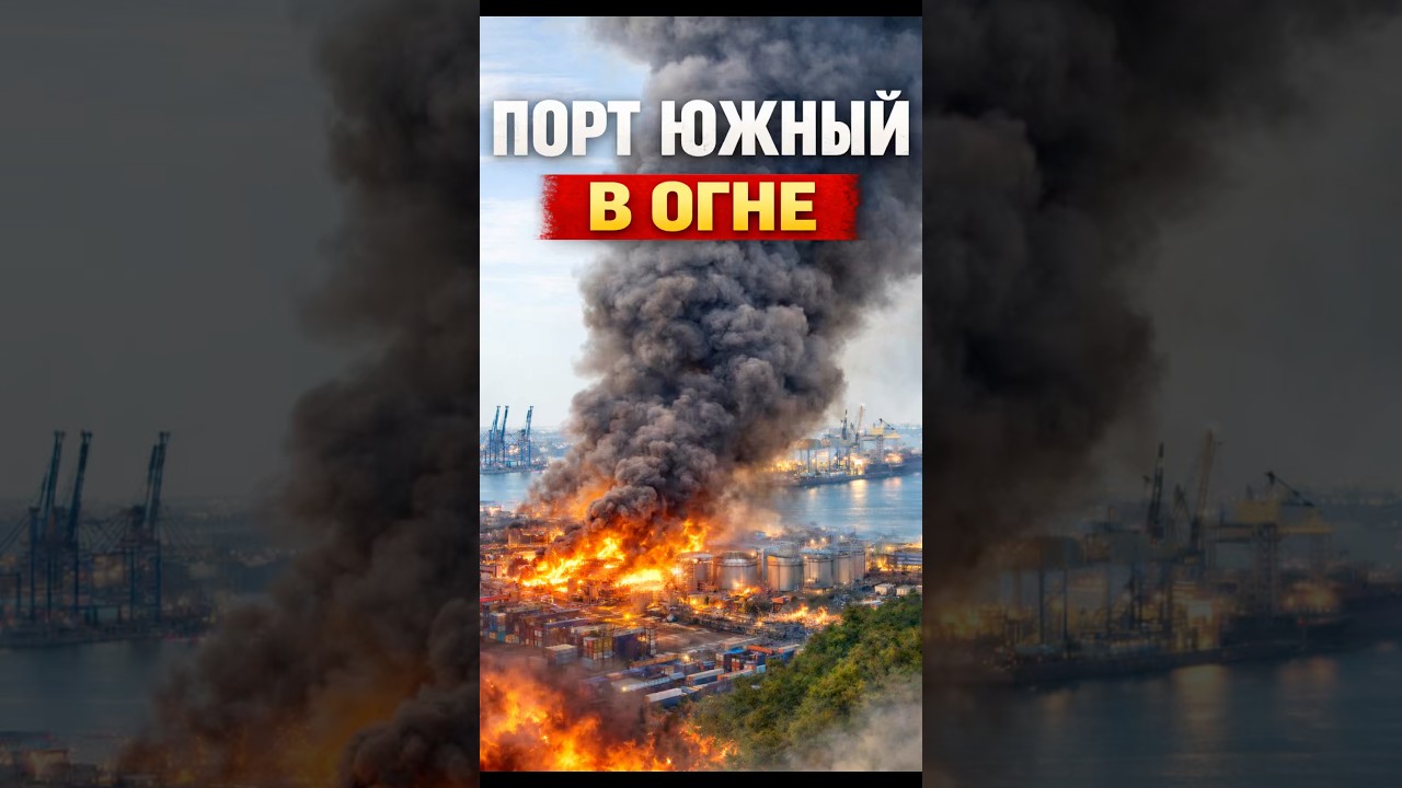 💥 Одесский порт в огне