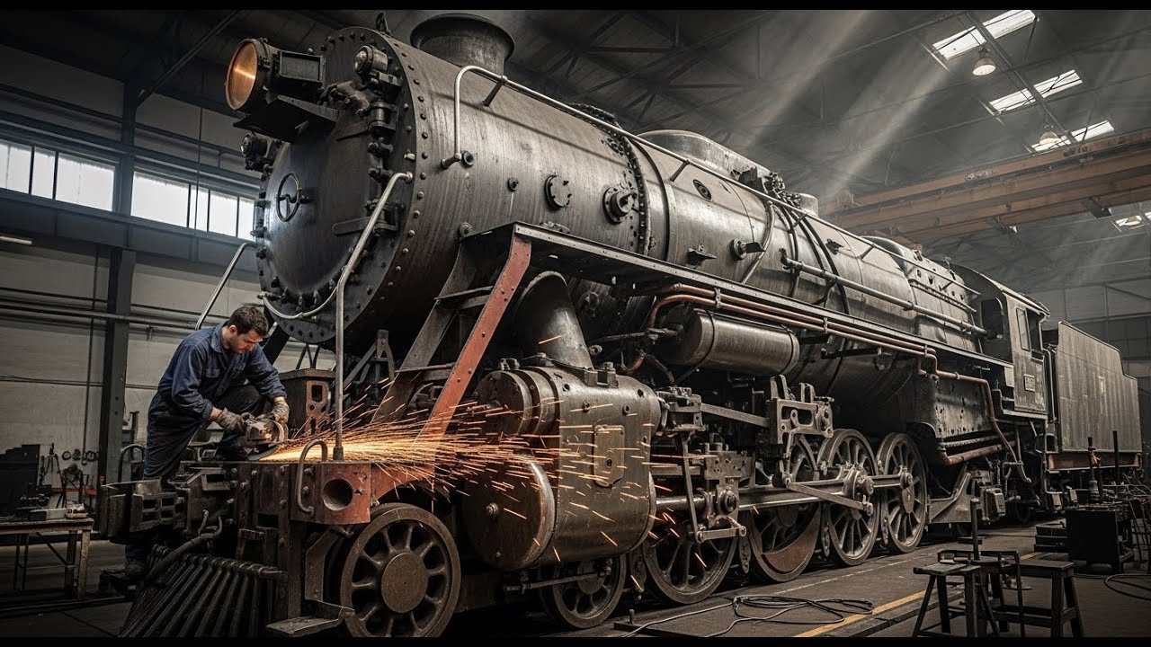 Restoration: Secrets of Restoring a 100-Year-Old Steam Locomotive | Massive Vehicle Makeover