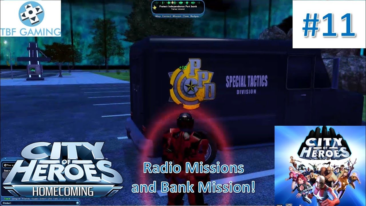 Radio Missions - Bank Mission E11 City of heroes Homecoming 2019 Fire/Fire Blaster Playthrough