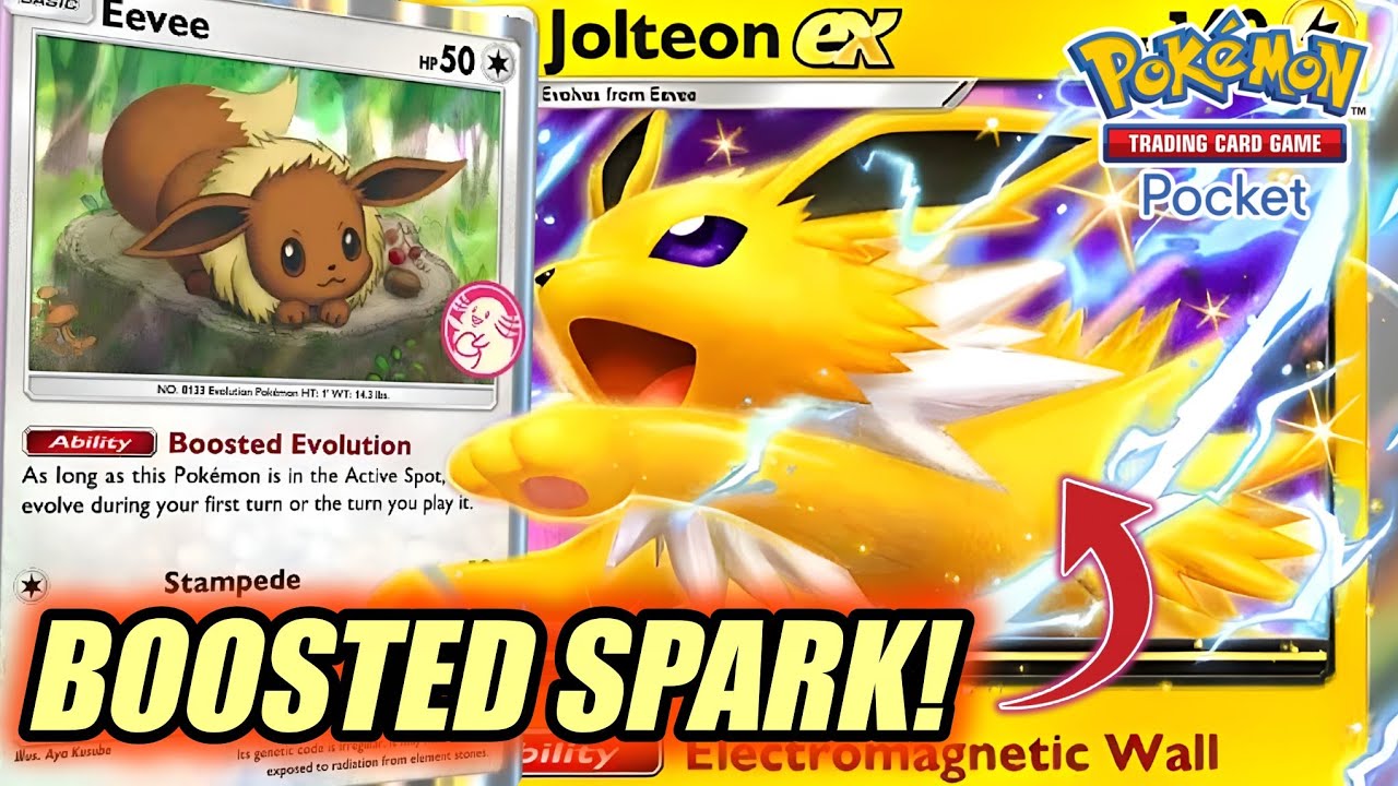 NEW JOLTEON EX Deck (ft. Eevee Boosted Evolution) | Electromagnetic Wall [Pokémon TCG Pocket]
