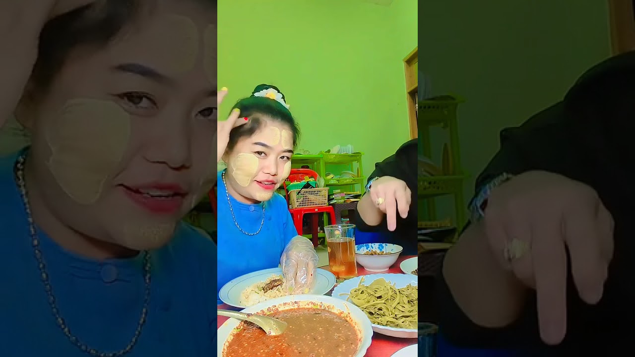 ငါးပိရည်၊ကတက်ချဥ်၊ပုရစ်ကြော်နဲ့ထမင်းစားမယ်ရှင့် - နေပြည်တော် မြင့် 🥰🥰
