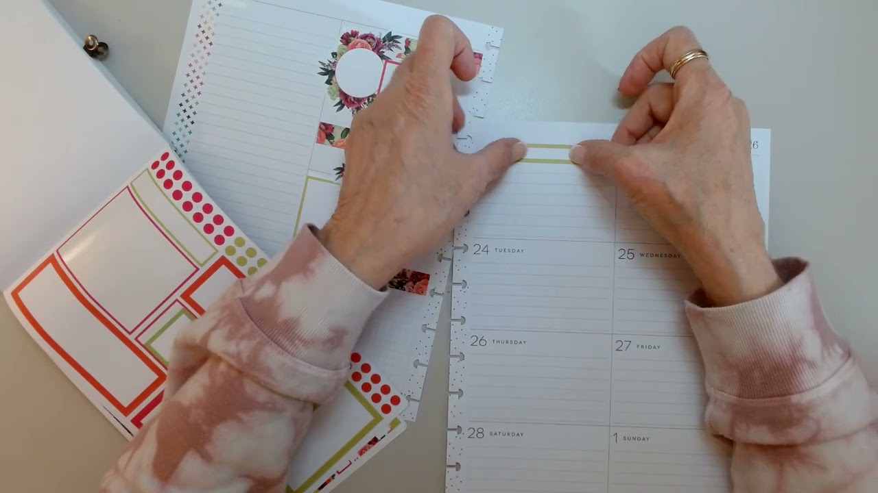 23 февраля - 1 марта - Панель управления Happy Planner - Live Love Posh - Bright Blooms