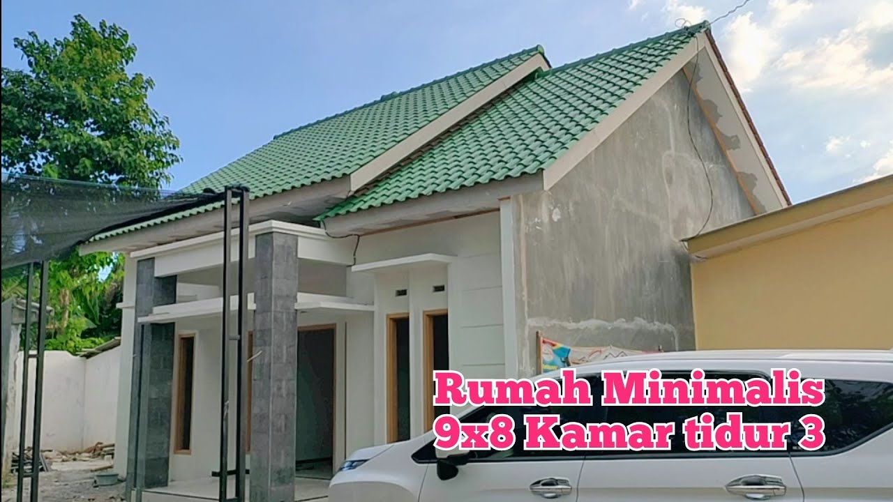 RUMAH MINIMALIS 9X8 TAHAP PENGECATAN