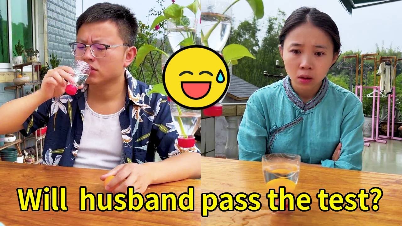 Will my husband pass the test and be allowed to drink?#funny