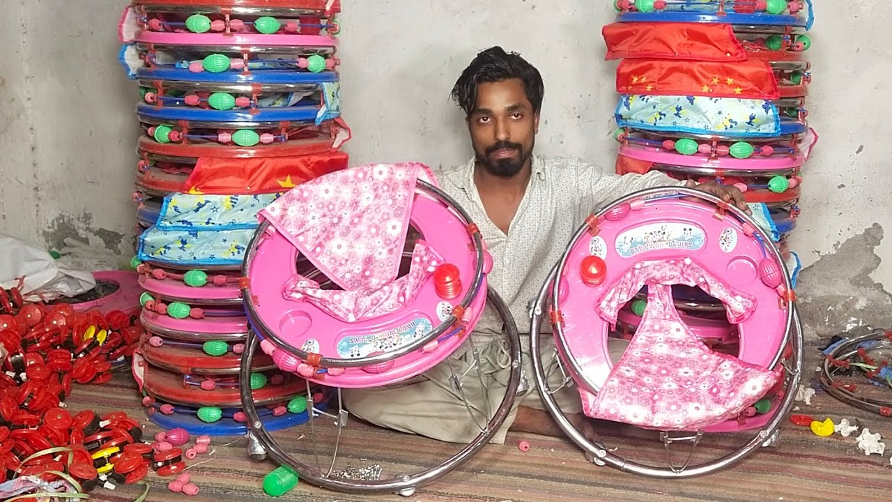 Amazing Making Process Of Baby Walker||How to Make A Baby waljer||