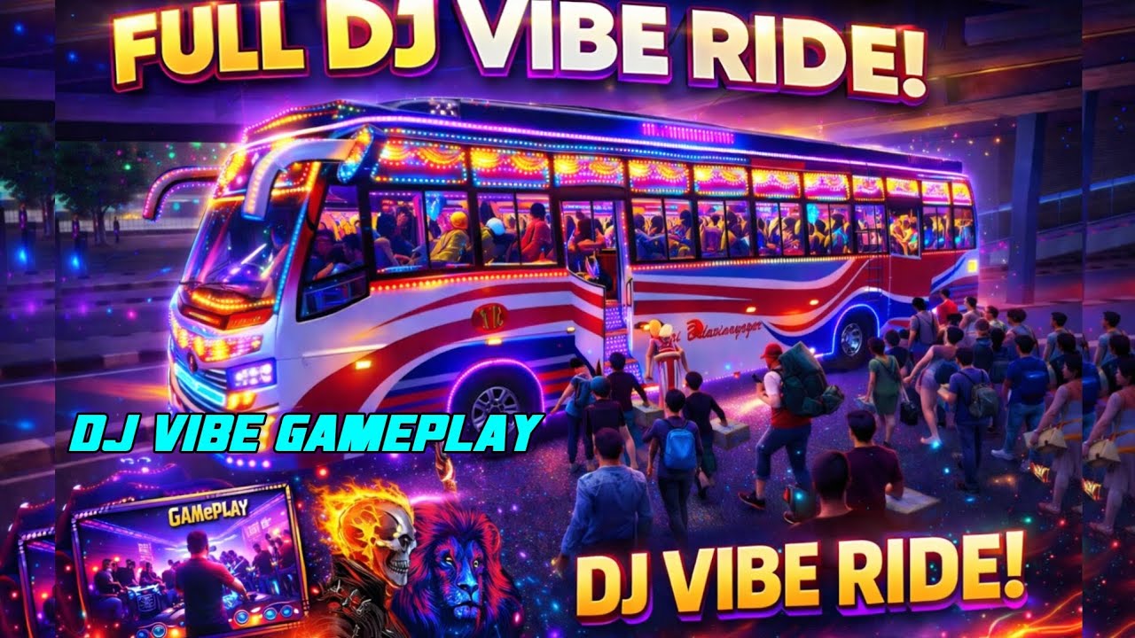 FULL RIDE WITH DJ VIBES IN BUS GAME!!!💥💙