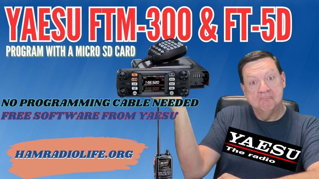Programming Yaesu FTM-300 / FT-5D with a micro SD Card