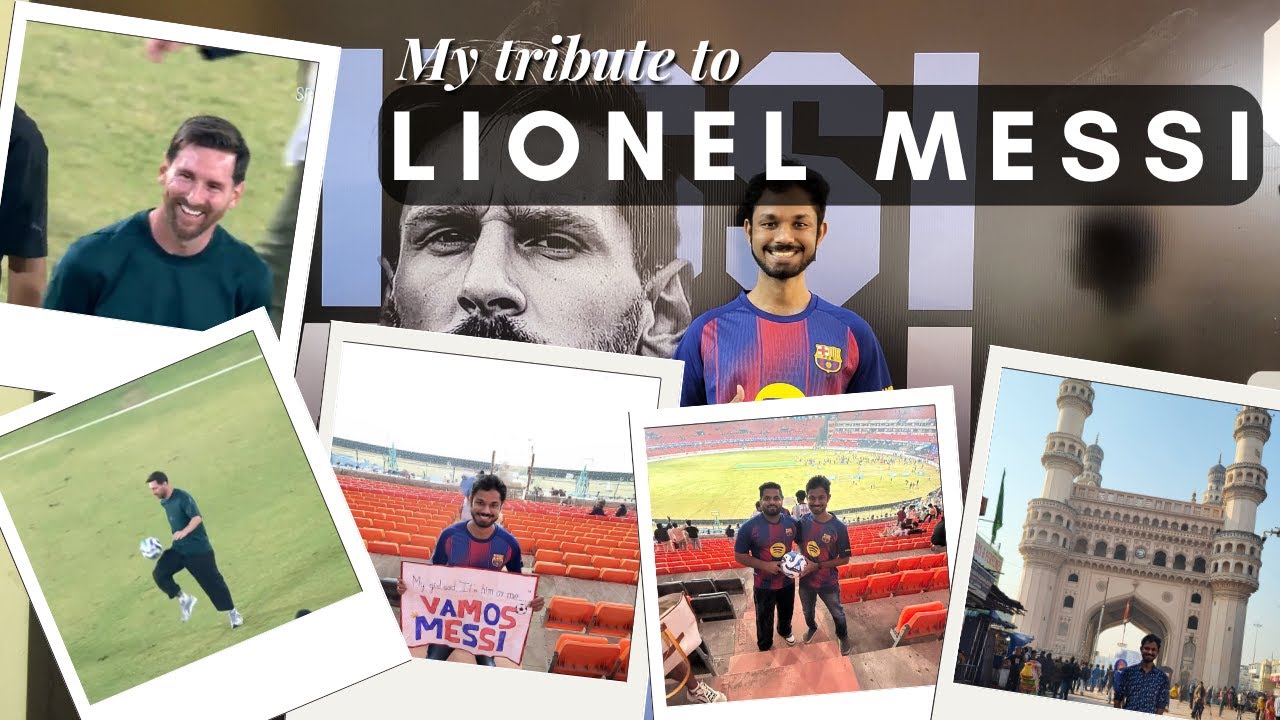 I Finally Saw Messi Live | GOAT Tour | Fan Reaction | Hyderabad, Charminar, Golconda Fort