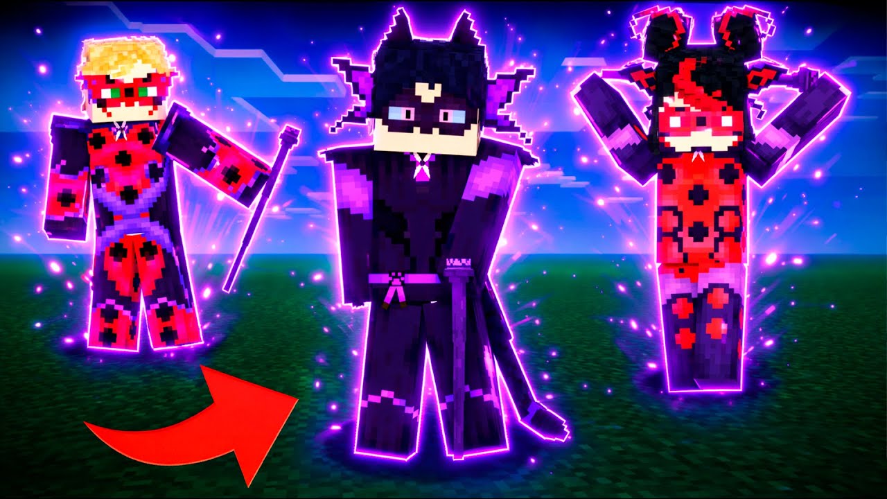 Saiu!! ATUALIZA&Ccedil;&Atilde;O com FUS&Otilde;ES dos MIRACULOUS no MINECRAFT