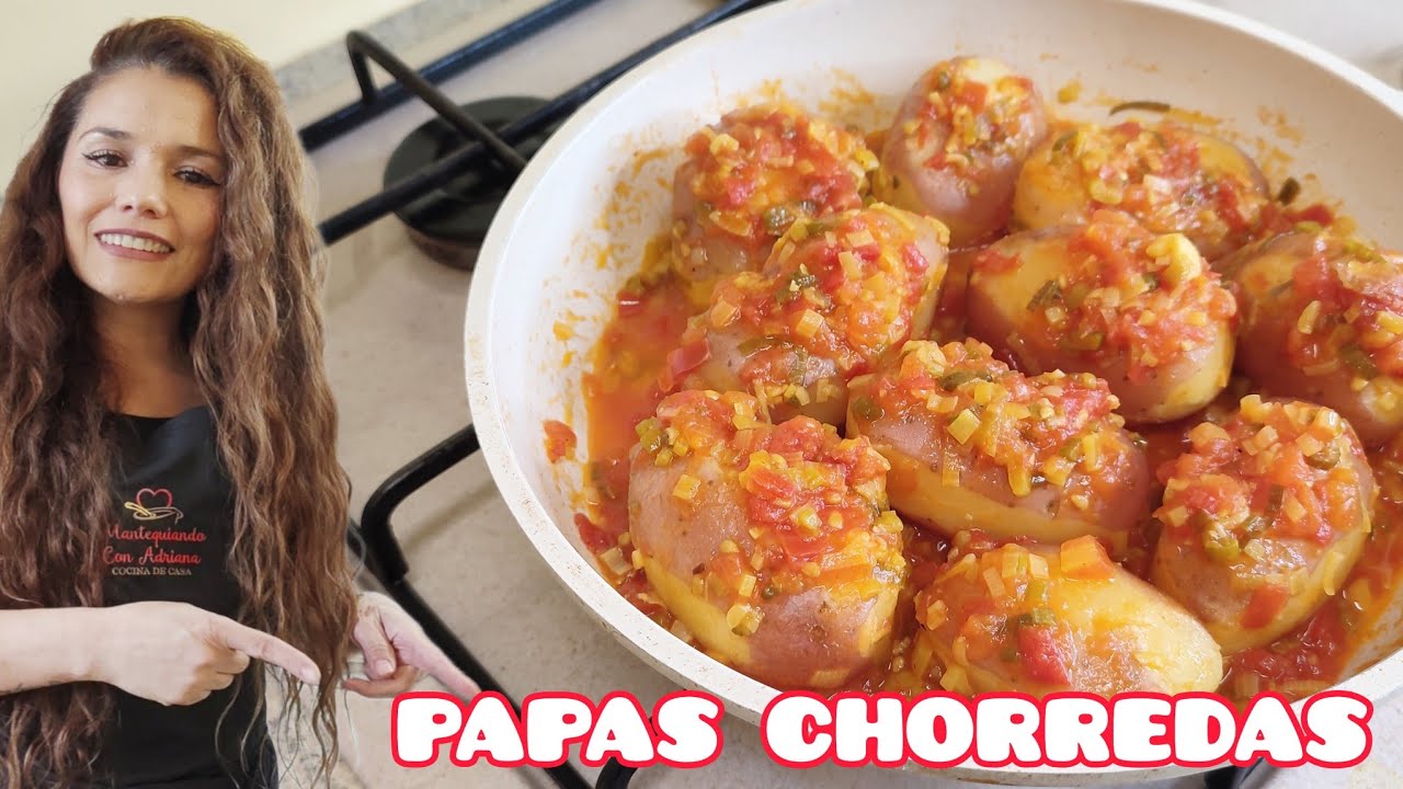 Comò hacer PAPAS CHORREDAS Colombianas FÁCIL Y deliciosas😋 Como las de la ESCUELA